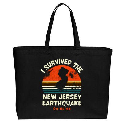 Did You Feel That New Jersey Earthquake April 5 2024 Cotton Canvas Jumbo Tote