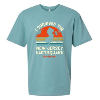 Did You Feel That New Jersey Earthquake April 5 2024 Sueded Cloud Jersey T-Shirt