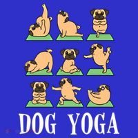 Dog Yoga Funny Dog Puppy Lover Gift Tall T-Shirt