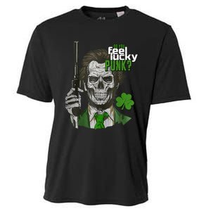 Do You Feel Lucky Punk Funny St Patricks Day Cooling Performance Crew T-Shirt