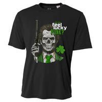 Do You Feel Lucky Punk Funny St Patricks Day Cooling Performance Crew T-Shirt