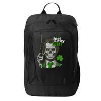 Do You Feel Lucky Punk Funny St Patricks Day City Backpack