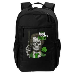 Do You Feel Lucky Punk Funny St Patricks Day Daily Commute Backpack