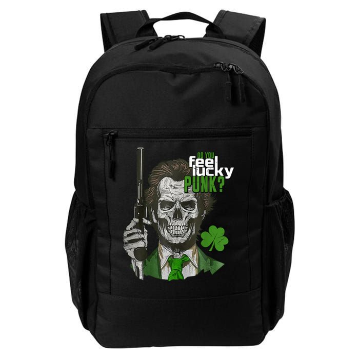 Do You Feel Lucky Punk Funny St Patricks Day Daily Commute Backpack