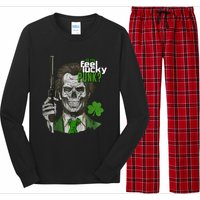 Do You Feel Lucky Punk Funny St Patricks Day Long Sleeve Pajama Set