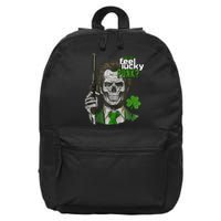 Do You Feel Lucky Punk Funny St Patricks Day 16 in Basic Backpack