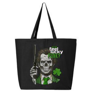 Do You Feel Lucky Punk Funny St Patricks Day 25L Jumbo Tote