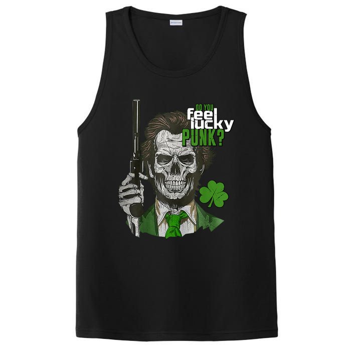 Do You Feel Lucky Punk Funny St Patricks Day PosiCharge Competitor Tank