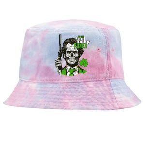 Do You Feel Lucky Punk Funny St Patricks Day Tie-Dyed Bucket Hat