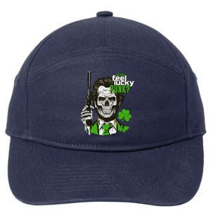 Do You Feel Lucky Punk Funny St Patricks Day 7-Panel Snapback Hat