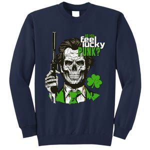 Do You Feel Lucky Punk Funny St Patricks Day Tall Sweatshirt