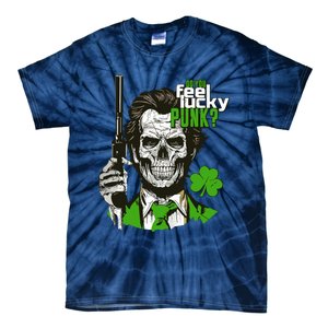 Do You Feel Lucky Punk Funny St Patricks Day Tie-Dye T-Shirt