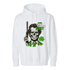 Do You Feel Lucky Punk Funny St Patricks Day Garment-Dyed Fleece Hoodie