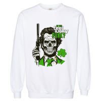 Do You Feel Lucky Punk Funny St Patricks Day Garment-Dyed Sweatshirt