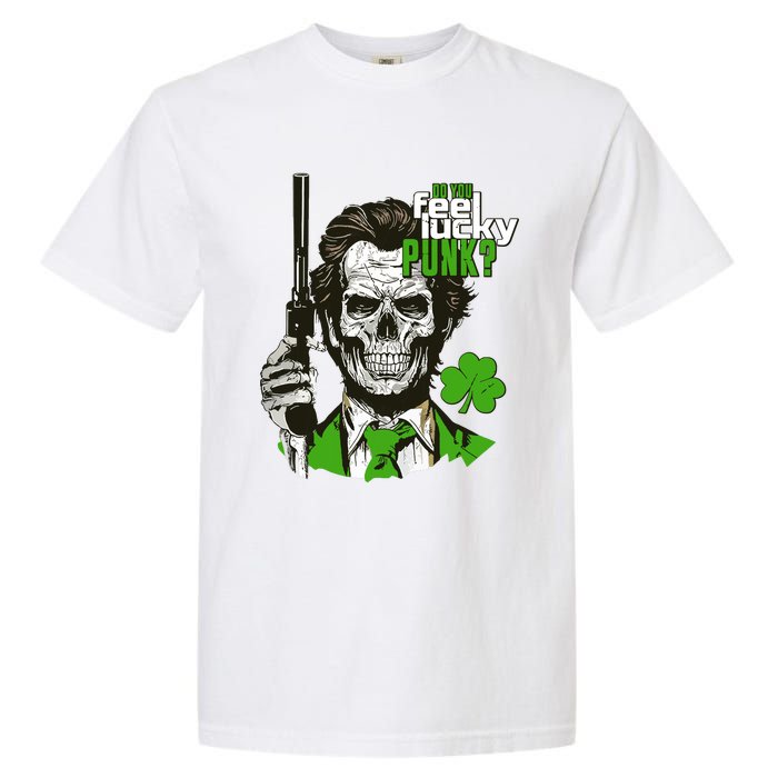 Do You Feel Lucky Punk Funny St Patricks Day Garment-Dyed Heavyweight T-Shirt