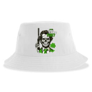 Do You Feel Lucky Punk Funny St Patricks Day Sustainable Bucket Hat