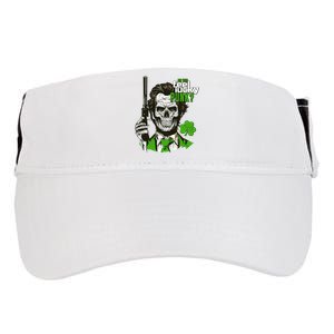 Do You Feel Lucky Punk Funny St Patricks Day Adult Drive Performance Visor