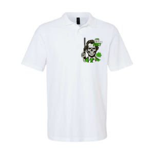 Do You Feel Lucky Punk Funny St Patricks Day Softstyle Adult Sport Polo