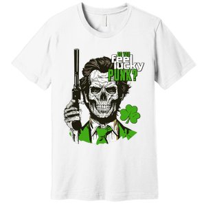 Do You Feel Lucky Punk Funny St Patricks Day Premium T-Shirt