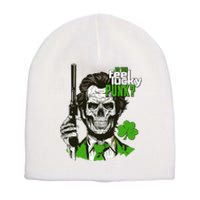 Do You Feel Lucky Punk Funny St Patricks Day Short Acrylic Beanie