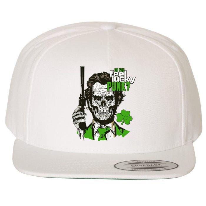 Do You Feel Lucky Punk Funny St Patricks Day Wool Snapback Cap