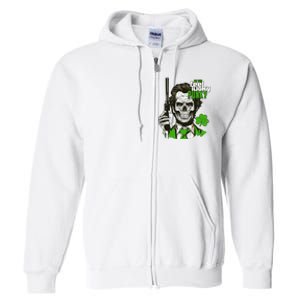 Do You Feel Lucky Punk Funny St Patricks Day Full Zip Hoodie