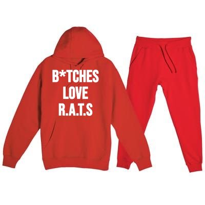 Do You Get It Yet Bitches Love Rats Premium Hooded Sweatsuit Set