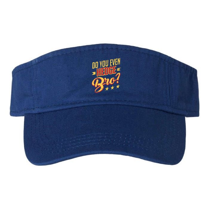 Do You Hedge Bro Funny Sports Gambler Bettor Wager Parlay Meaningful Gift Valucap Bio-Washed Visor