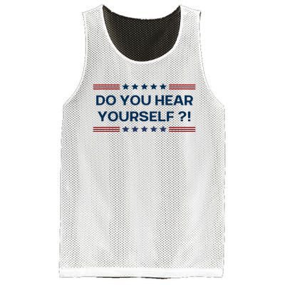 Do You Hear Yourself Sarcastic Political Funny Mesh Reversible Basketball Jersey Tank