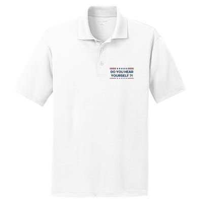 Do You Hear Yourself Sarcastic Political Funny PosiCharge RacerMesh Polo