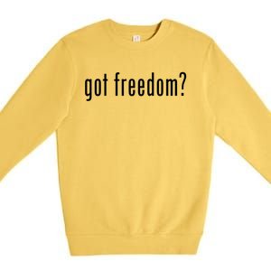 Do You Have Freedom? First Freedom Of Change Of Languages Gift Premium Crewneck Sweatshirt