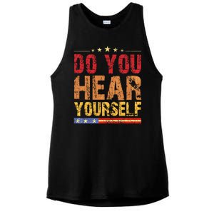 Do You Hear Yourself! Funny Ladies PosiCharge Tri-Blend Wicking Tank