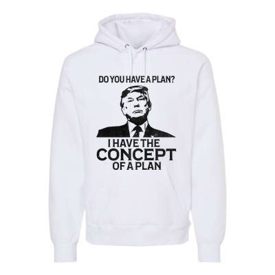 Do You Have A Plan I Have The Concept Of A Plan Premium Premium Hoodie