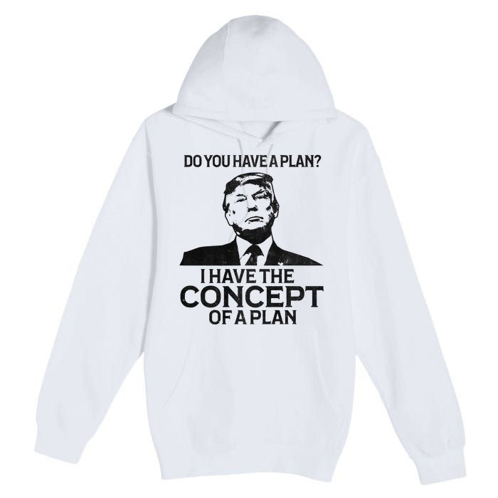 Do You Have A Plan I Have The Concept Of A Plan Premium Premium Pullover Hoodie