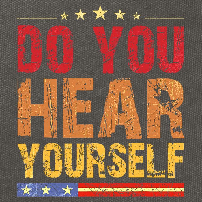 Do You Hear Yourself! Funny Cotton Canvas Backpack