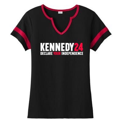 Declare Your Independence Kennedy 24 Ladies Halftime Notch Neck Tee