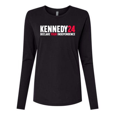 Declare Your Independence Kennedy 24 Womens Cotton Relaxed Long Sleeve T-Shirt