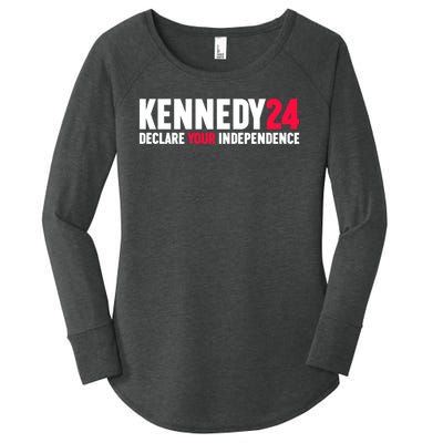 Declare Your Independence Kennedy 24 Women's Perfect Tri Tunic Long Sleeve Shirt