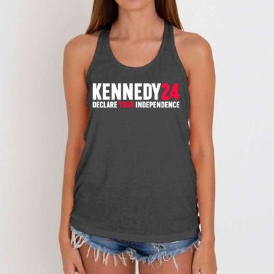 Declare Your Independence Kennedy 24 Women's Knotted Racerback Tank