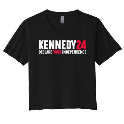 Declare Your Independence Kennedy 24 Women's Crop Top Tee