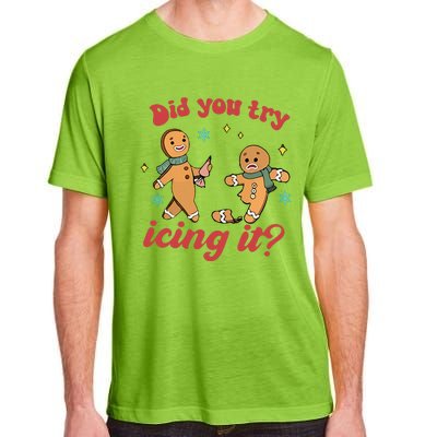 Did you icing itfunny christmas Nurse NICU Therapy ER ICU  Adult ChromaSoft Performance T-Shirt