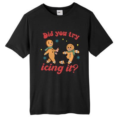 Did you icing itfunny christmas Nurse NICU Therapy ER ICU  Tall Fusion ChromaSoft Performance T-Shirt