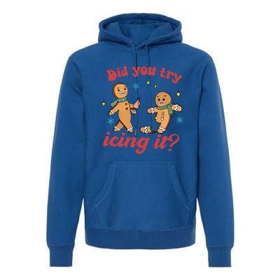 Did you icing itfunny christmas Nurse NICU Therapy ER ICU  Premium Hoodie