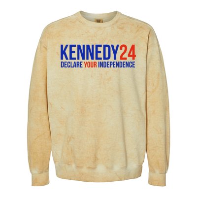 Declare Your Independence Kennedy 2024 Colorblast Crewneck Sweatshirt