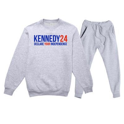 Declare Your Independence Kennedy 2024 Premium Crewneck Sweatsuit Set