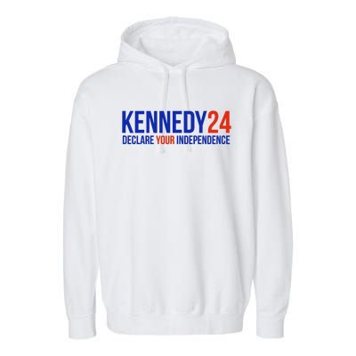 Declare Your Independence Kennedy 2024 Garment-Dyed Fleece Hoodie