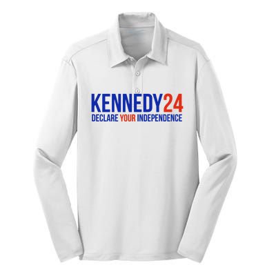 Declare Your Independence Kennedy 2024 Silk Touch Performance Long Sleeve Polo