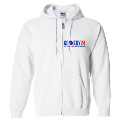 Declare Your Independence Kennedy 2024 Full Zip Hoodie