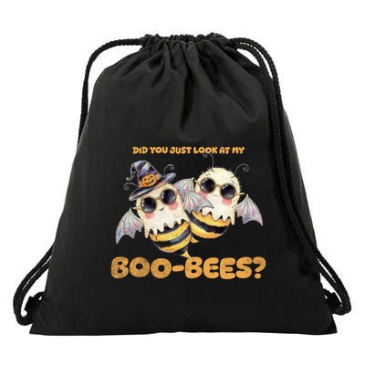 Did You Just Look At My Boobees Funny Halloween Ghosts Cute Gift Drawstring Bag