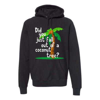 Did You Just Fall Out Of A Coconut Tree Premium Hoodie